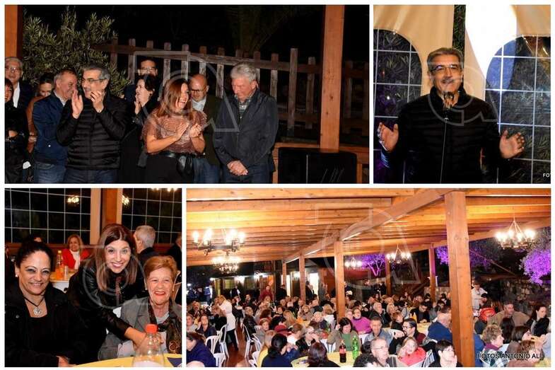 Momentos de la fiesta navideña de NC de Telde (Foto TA)